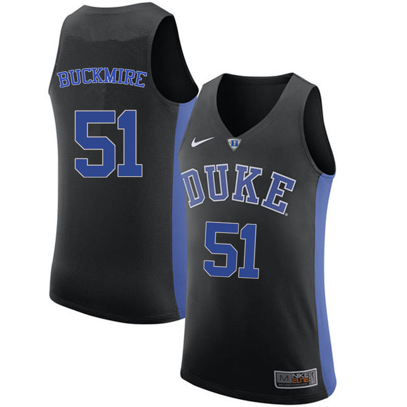 Duke Blue Devils #51 Mike Buckmire College Basketball Jerseys Sale-Black
